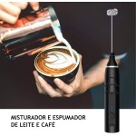 Mini Mixer Portátil Misturador de Bebidas Batedor Espumador de Leite USB Recarregável Cozinha Cafe Ovo - Imagem 2