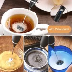Mini Mixer Portátil Misturador de Bebidas Batedor Espumador de Leite USB Recarregável Cozinha Cafe Ovo - Imagem 3