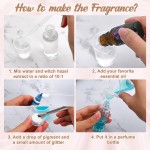 Kit de fabricação de perfume - 37 peças de kits de perfumes DIY para mulheres, faça seu próprio perfume com óleo essencial, garrafa, conjunto de fragrâncias, presentes de aniversário para - Imagem 3