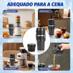 500ml, Conjunto 6 Peças, Liquidificador e Copo 2 em 1, Liquidificador Portatil, Mini, Liquidificadores, Liquidificador Individual - Imagem 6