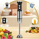 Mixer 5 em 1, Mixr 5 em 1 1000W, Míxer Inox 220V, Mix 5 em 1, Mixer Portatil, Copo Medidor de 800ml, Mix Processador - Imagem 3