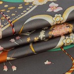 Lenço de cabeça de 68 cm como lenço de seda para mulheres lenço bandana quadrado envolvente de cabelo - Imagem 6