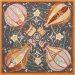 Lenço de cabeça de 68 cm como lenço de seda para mulheres lenço bandana quadrado envolvente de cabelo - Imagem 7