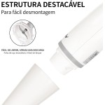 Mixer De Mão, Mini Processador De Alimentos 220V 200W, Lâminas De Aço Inox, 2 Velocidades, Desmontável e Fácil Limpeza, Whey e Outras Bebidas, Sumo De Fruta, Alimentos Complementares - Imagem 3