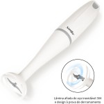 Mixer De Mão, Mini Processador De Alimentos 220V 200W, Lâminas De Aço Inox, 2 Velocidades, Desmontável e Fácil Limpeza, Whey e Outras Bebidas, Sumo De Fruta, Alimentos Complementares - Imagem 4