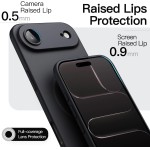 JETech Capa Magnética Fina para iPhone Air, Compatível com MagSafe, Case Minimalista Ultrafina com Acabamento Fosco e Proteção Total da Lente da Câmera (Preto) - Imagem 6