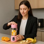 Mini Liquidificador Portátil Recarregável – Shake Rápido Onde Estiver | Ideal para Suco, Detox, Pré-Treino, Trabalho e Academia - Imagem 4