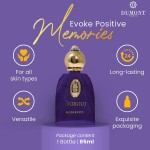 Dumont Eau de Parfum Unissex, Colônia com Fragrância de Longa Duração, Spray Corporal Inspirado nos Árabes, Perfume de Almíscar para Homens e Mulheres, Tamanho 85 ml - Imagem 3
