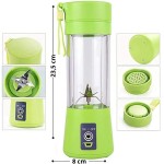 Mini Liquidificador Garrafa Portátil Mixer Juice Para Shake USB Recarregável 6 Lâminas Cup Coqueteleira Eletrica Sem Fio Frutas Whey Suco Academia Premium Marca LC Pagotti (ROXO) - Imagem 5