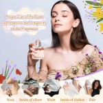 Kit de fabricação de perfume - Kits de fabricação de perfume em rolo DIY para mulheres, faça seu próprio perfume com óleo essencial, garrafa, conjunto de fragrâncias de rolo, presentes de - Imagem 4