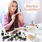Kit de fabricação de perfume - Kits de fabricação de perfume em rolo DIY para mulheres, faça seu próprio perfume com óleo essencial, garrafa, conjunto de fragrâncias de rolo, presentes de - Imagem 7