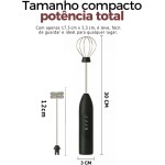 Mixer Elétrico Portátil Recarregável para Café e Bebidas, 3 Velocidades com 2 Batedores de Aço Inoxidável, Espumador de Leite, Batedeira para Ovos, USB Incluso - Imagem 8