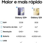 Smartphone Samsung Galaxy S24, Galaxy AI, Selfie de 12MP, Tela de 6.2" 1-120Hz, 256GB, 8GB RAM - Cinza - Imagem 5