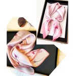 Cachecol quadrado de cetim tipo seda 70 x 70 cm - lenço de cabeça para dormir e bolsa para mulheres, bandana de cabelo leve - Imagem 5