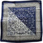 Lenço de Cetim Mandala Indiana Moldelos Variados 90x90 - Imagem 4