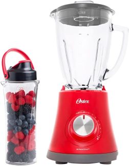 Kit Super Chef Vermelho - Liquidificador e Jarra Blend N Go - 220V