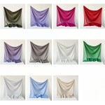 Cachecóis grandes de cetim de 95 cm de cabeça quadrada sedosa como para mulheres lenço de pescoço para dormir lenço sedoso lenços de cor pura - Imagem 5