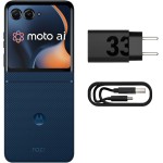 Smartphone Motorola Razr 60-256GB 24GB (12GB RAM+12GB Ram Boost) Tela dobrável 6,9" pOLED e externa 3,6” Moto AI camera IP48 - Azul Marinho - Imagem 4