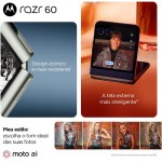 Smartphone Motorola Razr 60-256GB 24GB (12GB RAM+12GB Ram Boost) Tela dobrável 6,9" pOLED e externa 3,6” Moto AI camera IP48 - Azul Marinho - Imagem 7