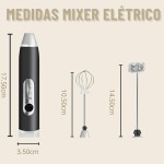 Mini Mixer Portátil USB Recarregável – Espumador de Leite e Café, Batedor de Ovos, Whey e Outras Bebidas, 3 Velocidades - Imagem 5