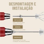 Mini Mixer Portátil USB Recarregável – Espumador de Leite e Café, Batedor de Ovos, Whey e Outras Bebidas, 3 Velocidades - Imagem 6