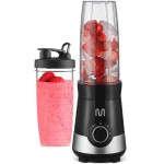 Liquidificador Shake com 2 Copos de 800ml e 3 Velocidades 220V 300W Preto Multi Home - GO014 - Imagem 4