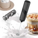 Mini Mixer Portátil Potente com Tampa, Misturador de Leite ArtDom em Inox para Bebidas Cremosas e Saudáveis - Imagem 3