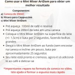 Mini Mixer Portátil Potente com Tampa, Misturador de Leite ArtDom em Inox para Bebidas Cremosas e Saudáveis - Imagem 4