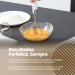 Mixer Misturador Batedor Portátil Sem Fio Para Misturar Líquido Mexer Ovo Recarregável Usb 2 em 1 (PRETO) - Imagem 4