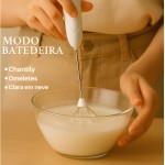 Mini Mixer Elétrico Portátil Recarregável USB Misturador de Bebidas, Batedor de Ovos, Espumador de Leite e café, Alta Durabilidade, Multiuso Compacto e Leve, 3 Velocidades - Imagem 6