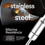 Mixer Eos 12 Velocidades 850w Inox e Preto Turbo Emx04 110v - Imagem 4
