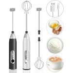 Misturador Bebidas Ovos Mini Mixer Fuê Portátil Elétrico Recarregável Sem Fio (Preto) - Imagem 5