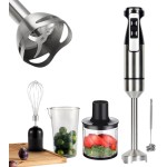 Mixer Processador Misturador Moedor Carne 5 Em 1 1000W (PRATA 110V) - Imagem 5