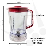 Copo p/Liquidificador Arno Power Max 1000W Sangel Vermelho - Imagem 4