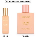 Bella Vita Organic GLAM Woman Eau De Parfum para ela com Jasmim, Mel Branco, Rosa, Cedro da Virgínia | Floral - Fragrância Premium e de Longa Duração EDP para Mulheres | 20 ml - Imagem 7