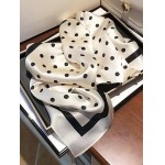 Cachecóis femininos de seda para pescoço de cabeça de 69,8 cm lenço bandana para mulheres - Imagem 5