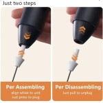 Mini Mixer Portátil USB – Misturador de Bebidas e Espumador de Leite para Café e Cozinha - Imagem 4