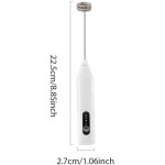 Mini Mixer Portátil USB – Misturador de Bebidas e Espumador de Leite para Café e Cozinha - Imagem 6