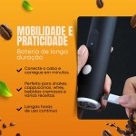 Mini Mixer Portátil USB Recarregável – Espumador de Leite, Café, Batedor de Ovos, Whey e Bebidas, 3 Velocidades - Imagem 3