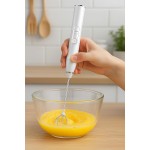 Mixer Elétrico Portátil USB Recarregável – Espumador de Leite, Shakes, Cappuccinos e Bebidas Cremosas – 3 Velocidades, Aço Inoxidável, Leve e Fácil de Limpar. - Imagem 4