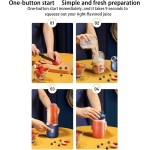 Liquidificador pessoal | Mini liquidificador portátil 400 ml para shakes – Copo suviagem com 6 lâminas, liquidificador suco, máquina mistura alimentos para bebês para casa, cozinha, - Imagem 6