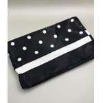 Lenço de Seda Cetim Feminino Estampado Poá Vintage | Acessório para Cintura, Pescoço, Cabelo e Bolsa | Toque Macio e Acetinado (VARIAÇÃO DE COR) - Imagem 3
