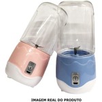 Mini Liquidificador Portátil Recarregável, 400ml, Mixer para Sucos e Vitaminas, 18x8,6cm - Imagem 3