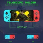 Gamepad para Celular - Controle Sem Fio Bluetooth - Compatível com Android e iOS - Recarregável via USB - Joystick Ergonômico - Suporte para Smartphone Integrado - beplace - Imagem 3