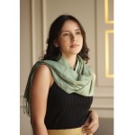 Cachecol Echarpe Lenço Pashmina Manta Xale Lisa Moda (Verde Oliva) - Imagem 4