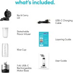 magic bullet Liquidificador portátil MBPB50100 prata, 473 ml - Imagem 7