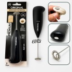 Mini Mixer Portátil para BebidasPremium - Inox e Plástico Preto á pilhas - Eficiente e Compacto para Batidas e Misturas Rápidas. - Imagem 8