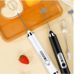 Mini Mixer Batedor Elétrico Portátil, 3 Velocidades, Recarregável USB, 31cm, com 2 Batedores - Imagem 5