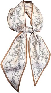 Lenço de cabeça para mulheres 150 cm moda lenços longos de pescoço de cabelo para bolsa