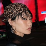 Lenço feminino estampado feminino retrô Y2K hiphop quadrado estilo menina picante lenço de cabeça dança de rua, acessórios modernos, marrom - Imagem 5